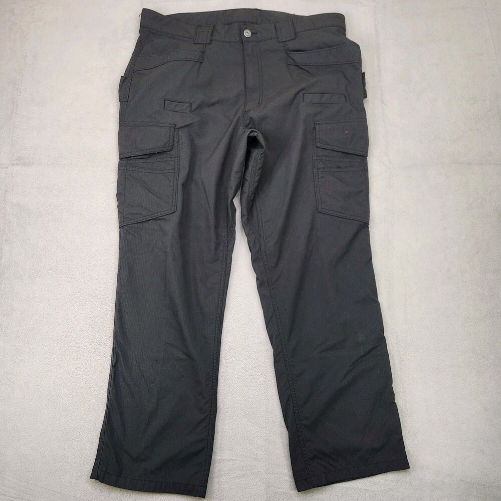Duluth Alaskan Hardgear Tundra Tac Cargo Pants Men's 36x30 Black Nylon Ripstop